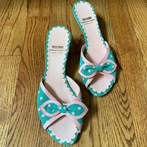 MOSCHINO Cheap and Chic Kitten-Heeled Mules